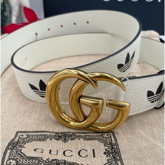 Unisex Gucci, X Adidas, GG marmont Belt size 95 cm/38 inches made in Italy - Picture 1 of 6